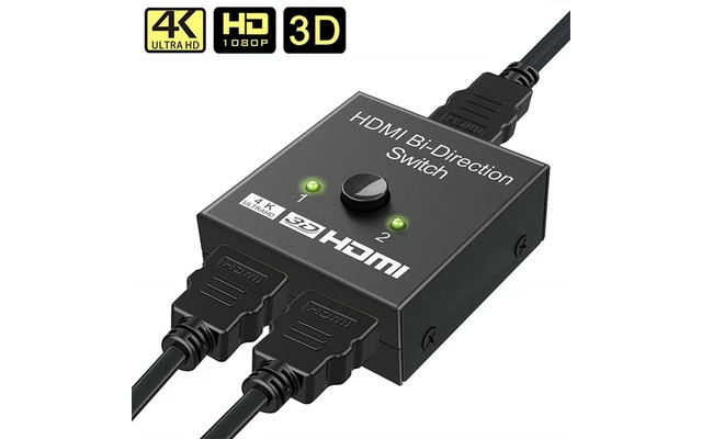 Splitter HDMI - 2 Entradas >> 1 Salida - Con interruptor - 4Kx2K